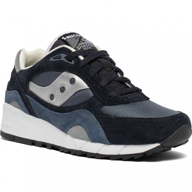 Saucony Shadow 6000 Men's Sneakers Navy / Silver | CANADA IMQHAKB