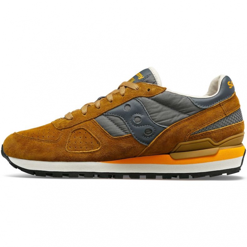 Saucony Shadow Original Premium Men's Sneakers Brown / Grey | CANADA GBPSMNT