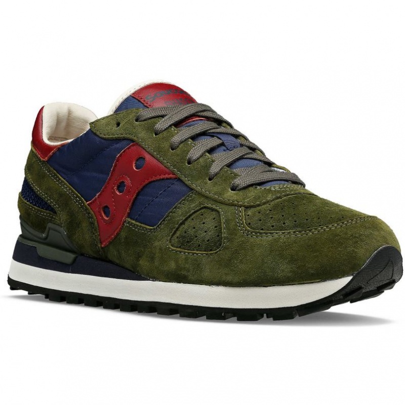 Saucony Shadow Original Premium Men's Sneakers Olive | CANADA LSERCGV