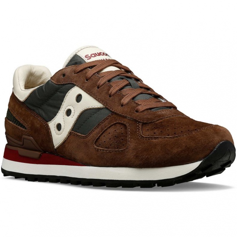 Saucony Shadow Original Premium Men's Sneakers Brown | CANADA DQUOGSJ