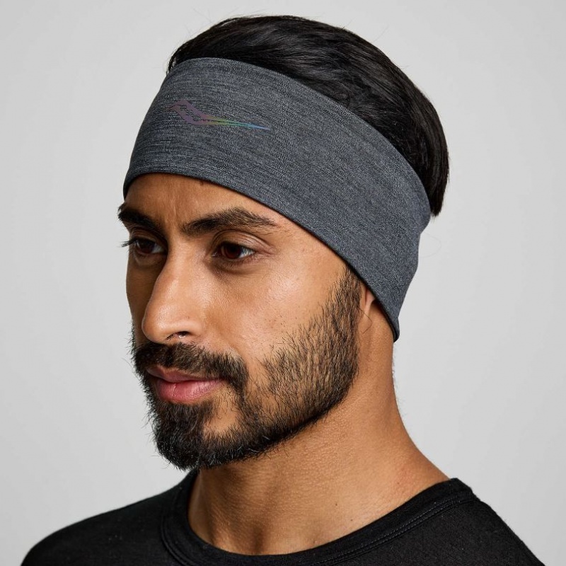 Saucony Solstice Men\'s Headband Black | CANADA EYJOUDF