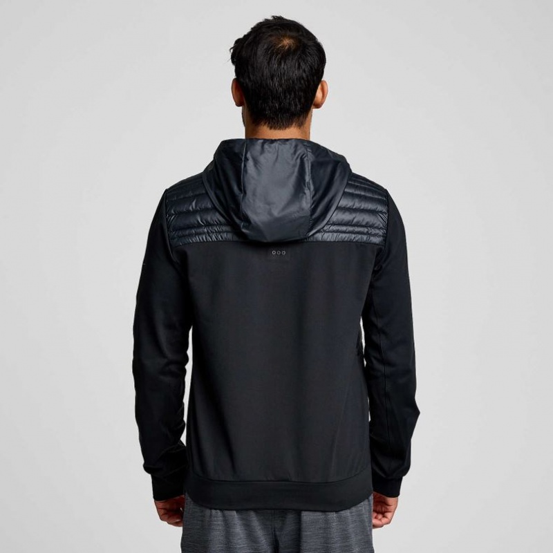 Saucony Solstice Oysterpuff Men's Hoodie Black | CANADA NSODTMU