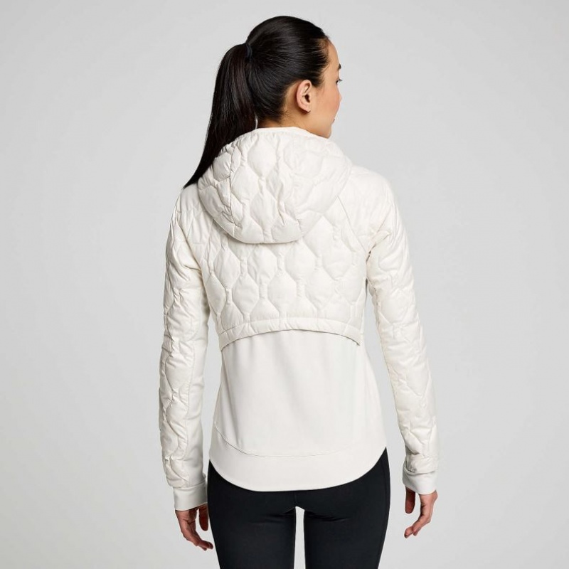 Saucony Solstice Oysterpuff Women's Jacket White | CANADA XQYTNSU