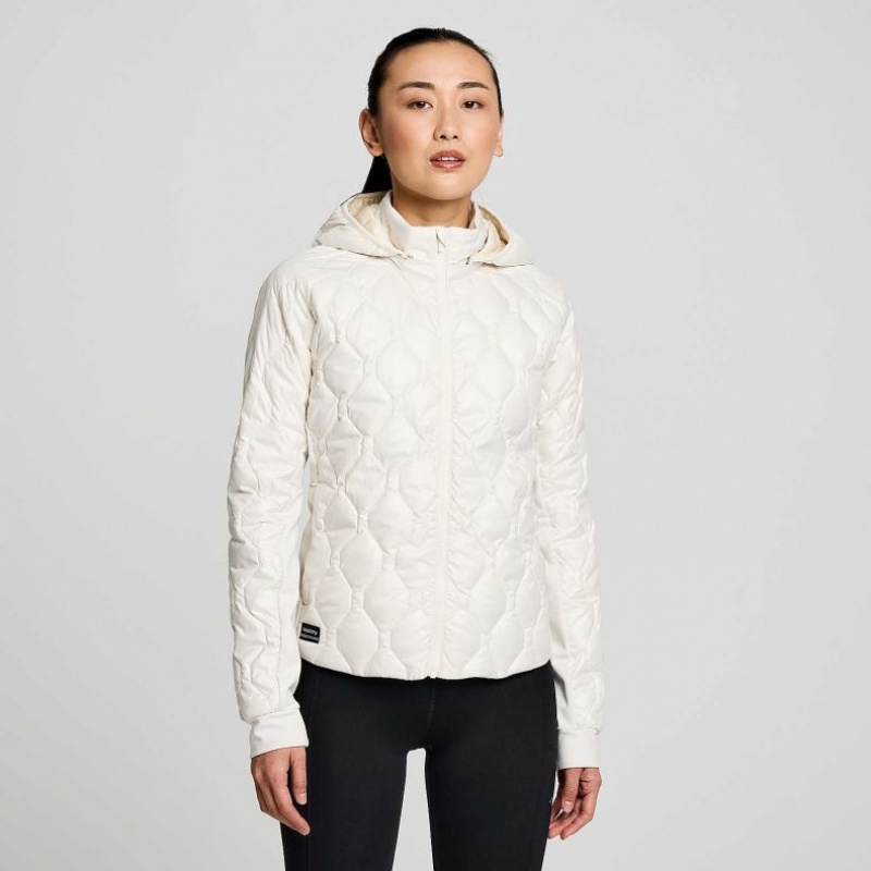 Saucony Solstice Oysterpuff Women\'s Jacket White | CANADA XQYTNSU