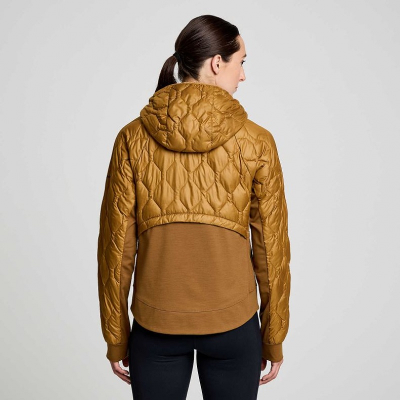 Saucony Solstice Oysterpuff Women's Jacket Brown | CANADA BSGVWRU