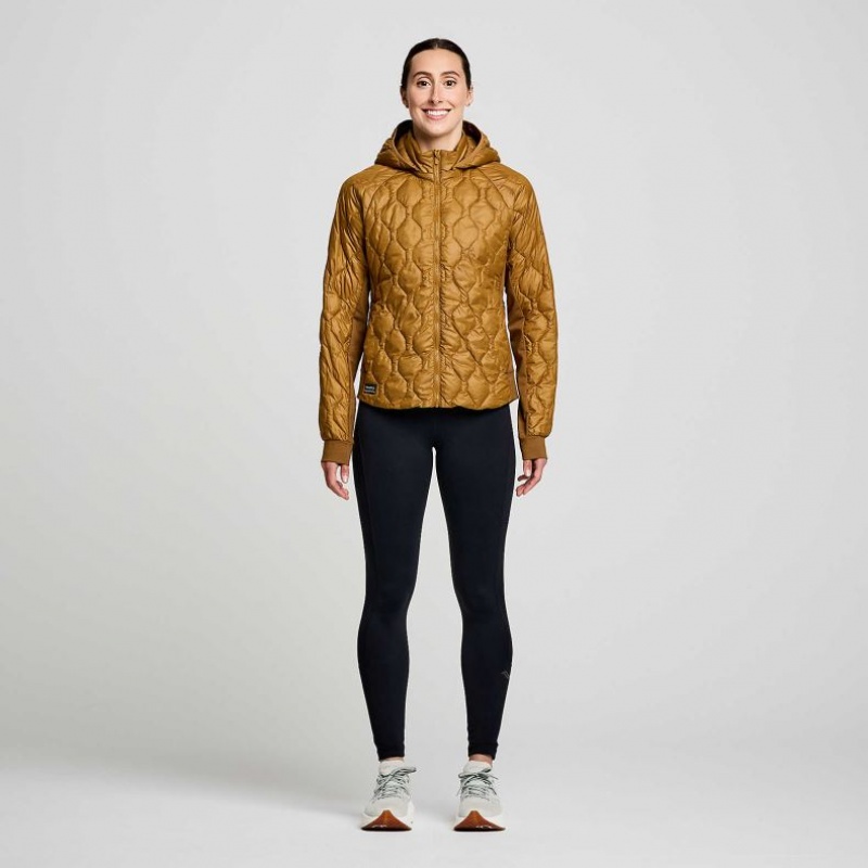 Saucony Solstice Oysterpuff Women's Jacket Brown | CANADA BSGVWRU