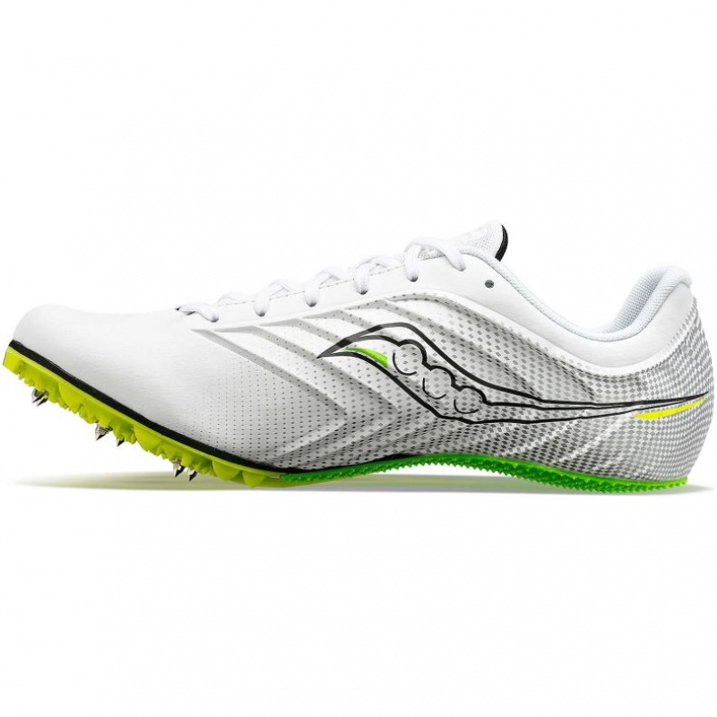 Saucony Spitfire 5 Men's Spikes White | CANADA KQRUWFC