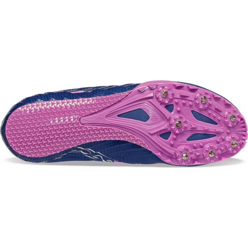 Saucony Spitfire 5 Women's Spikes Indigo | CANADA CWRZTMP