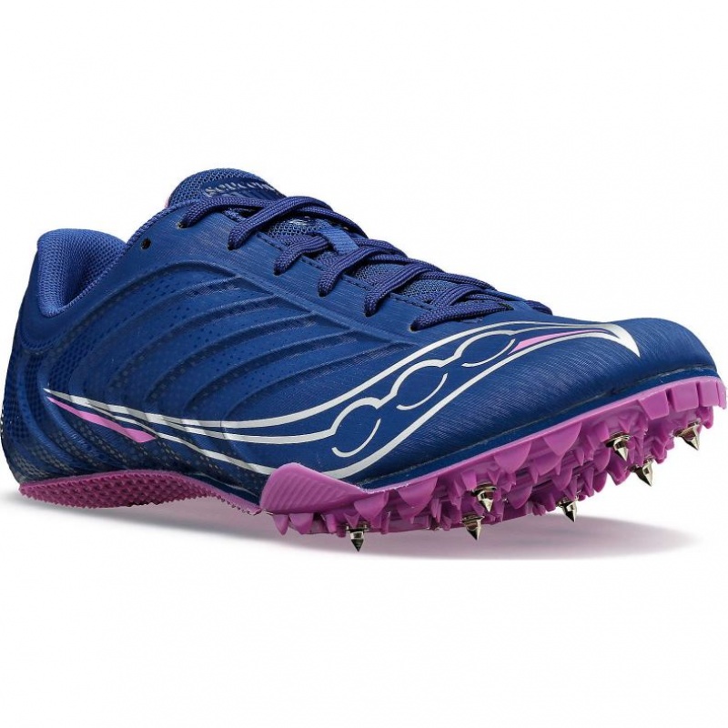 Saucony Spitfire 5 Women's Spikes Indigo | CANADA CWRZTMP