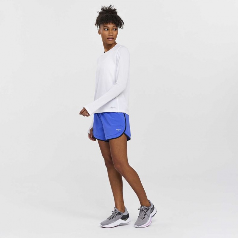 Saucony Stopwatch Long Sleeve Women's T-Shirt White | CANADA XMDOBIS