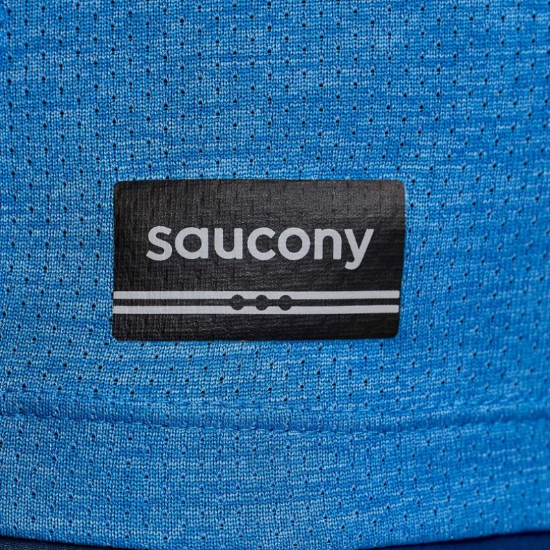 Saucony Stopwatch Women's Singlet Blue | CANADA XPFOYSG