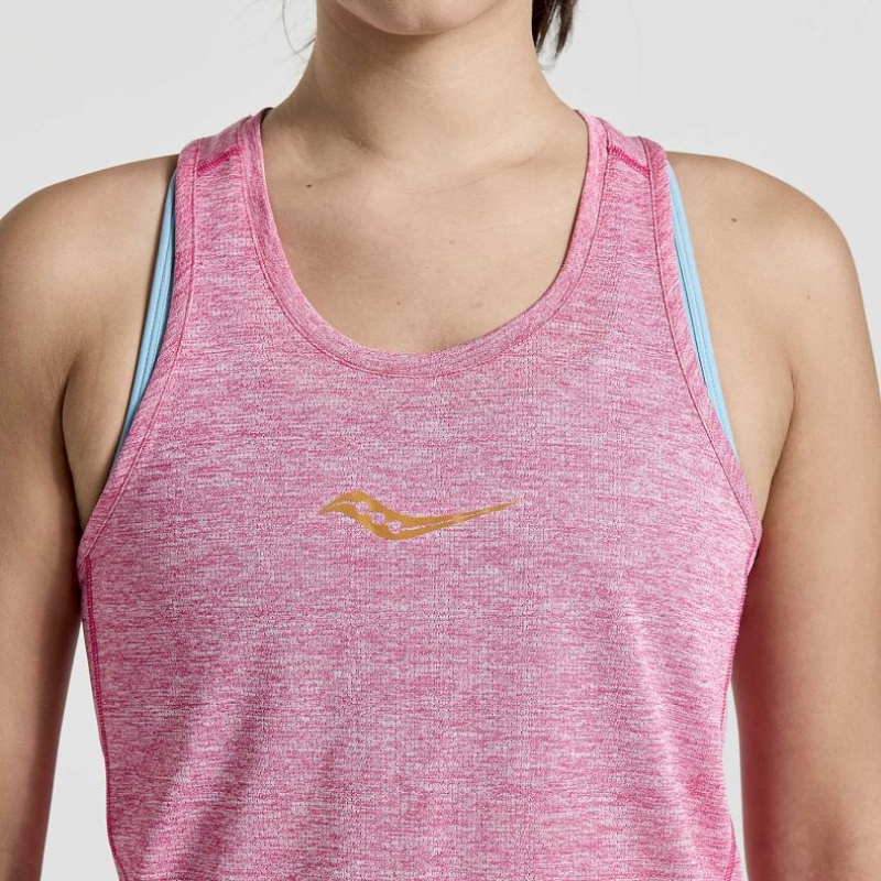 Saucony Stopwatch Women's Singlet Purple | CANADA WAJZVHB