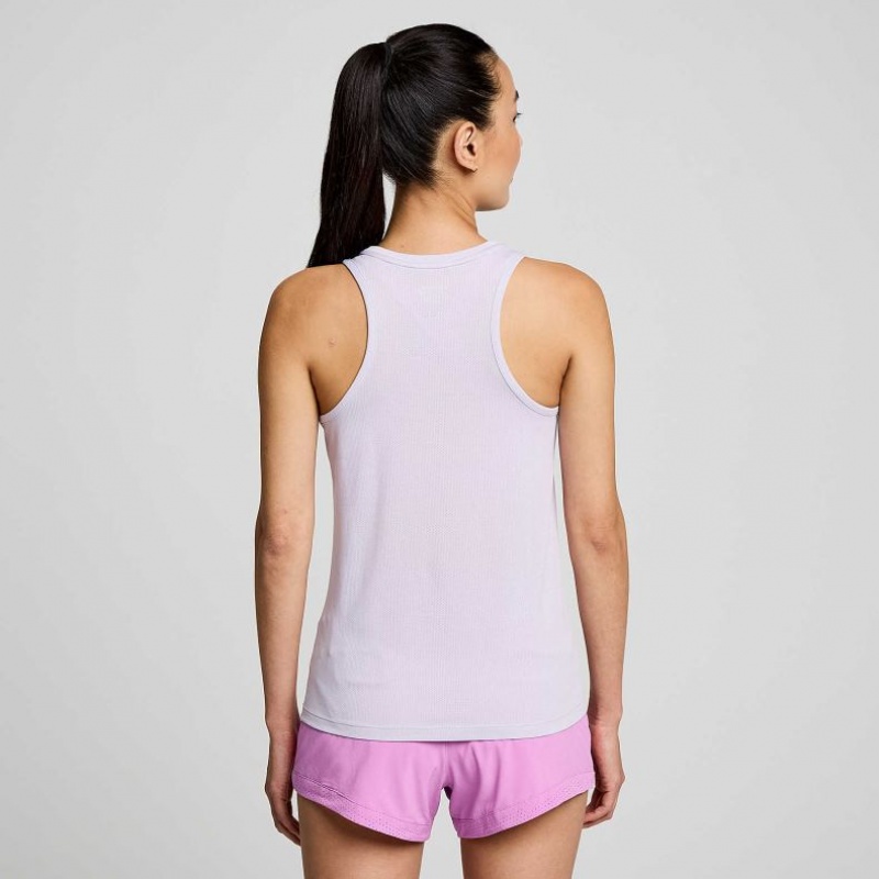 Saucony Stopwatch Women's Singlet Purple | CANADA IEUCGHL