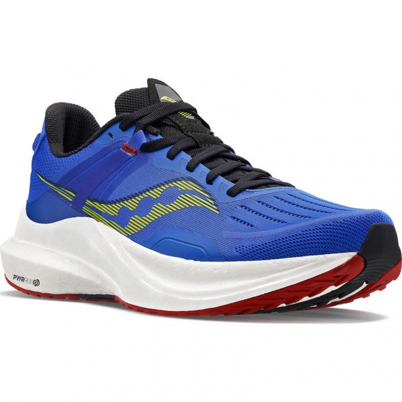 Saucony Tempus Men's Running Shoes Blue | CANADA QKJGMDL