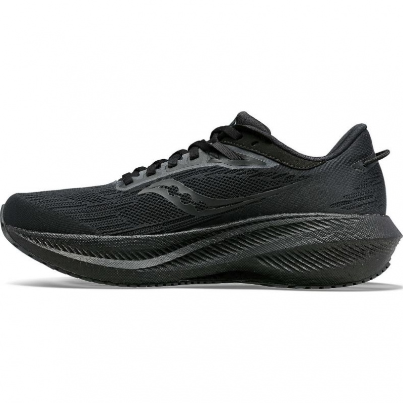 Saucony Triumph 21 Men's Running Shoes Black | CANADA QYASLNB