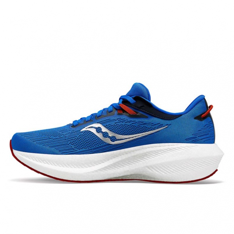 Saucony Triumph 21 Men's Running Shoes Blue | CANADA LZKJGBO