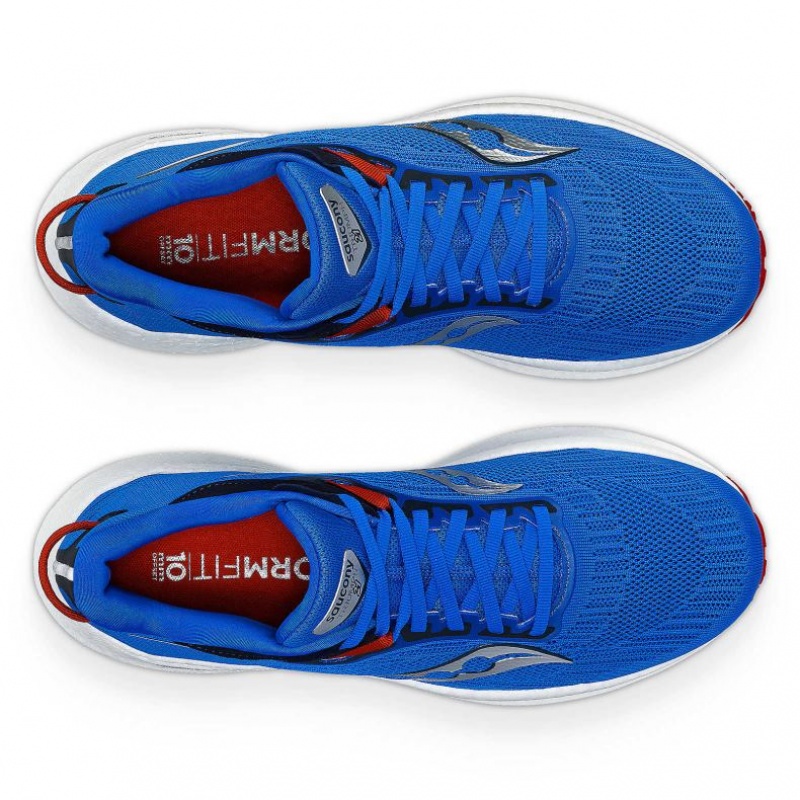 Saucony Triumph 21 Men's Running Shoes Blue | CANADA LZKJGBO