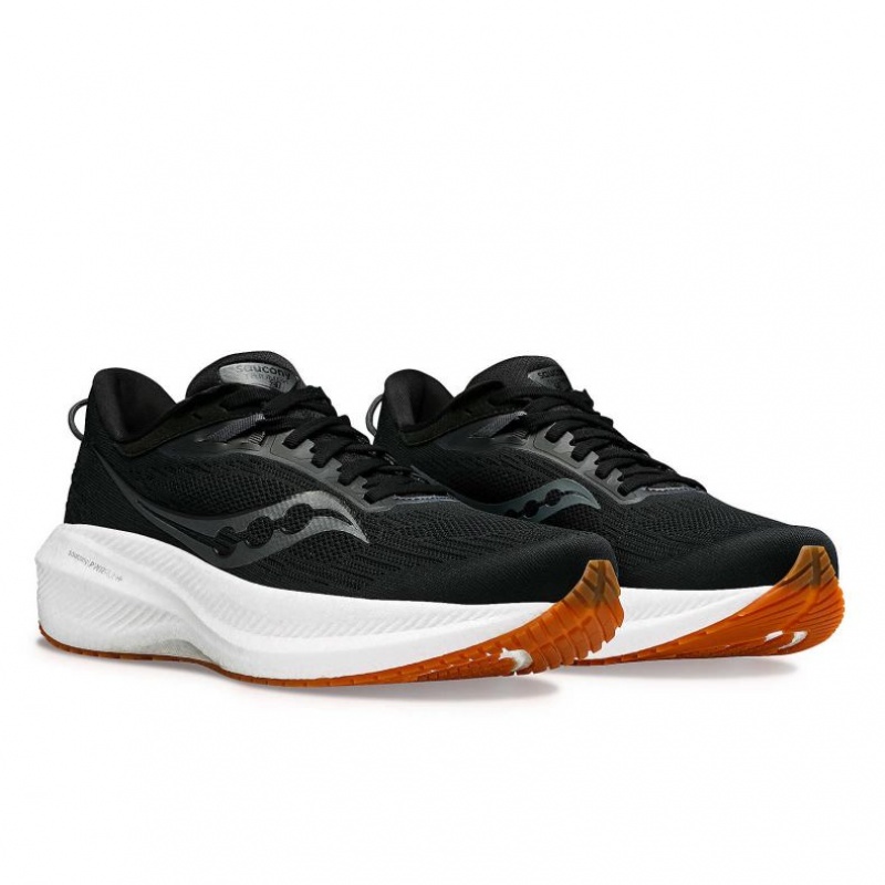 Saucony Triumph 21 Men's Running Shoes Black | CANADA XCLFOTA