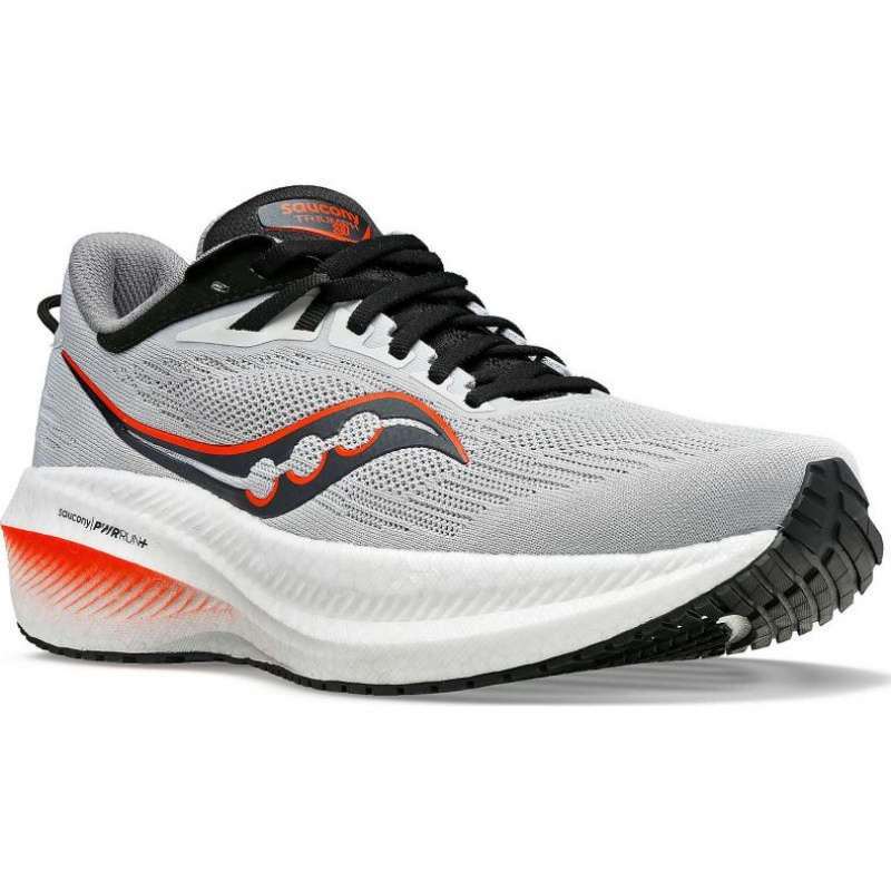 Saucony Triumph 21 Men's Running Shoes Grey | CANADA FIYRZDL