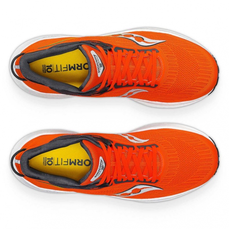 Saucony Triumph 21 Men's Running Shoes Orange | CANADA EVKPQNZ