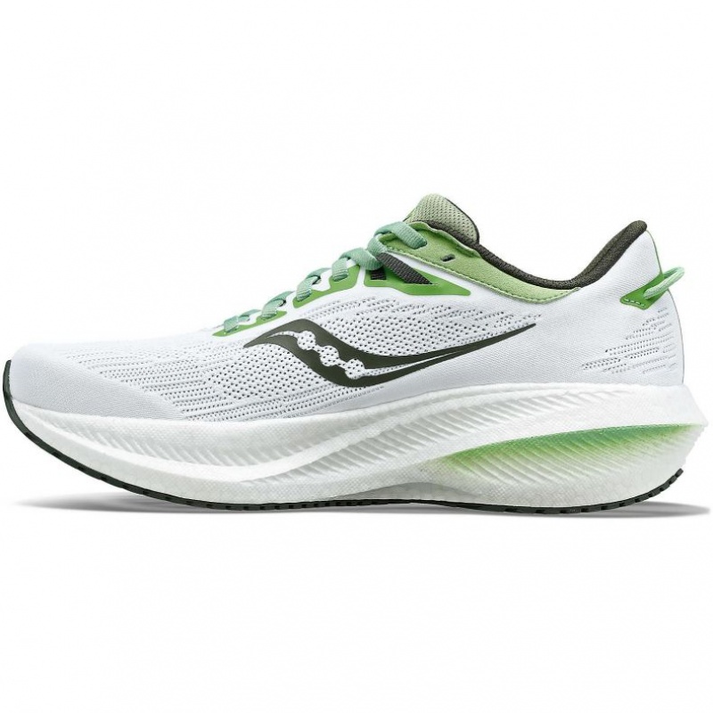 Saucony Triumph 21 Men's Running Shoes White | CANADA BAVPOCL