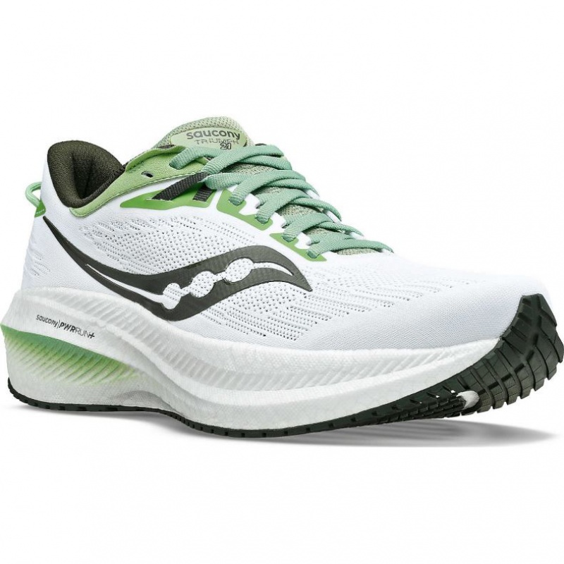 Saucony Triumph 21 Men's Running Shoes White | CANADA BAVPOCL