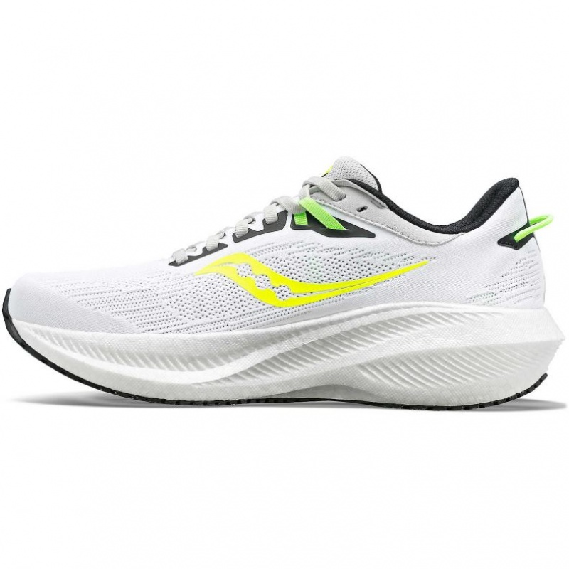 Saucony Triumph 21 Men's Running Shoes White | CANADA PBMUSQF