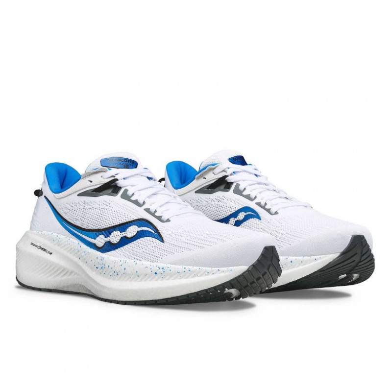 Saucony Triumph 21 Men's Running Shoes White | CANADA RAEPYBU