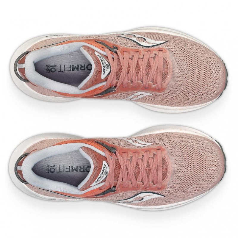 Saucony Triumph 21 Women's Running Shoes Coral | CANADA SDGRXZE