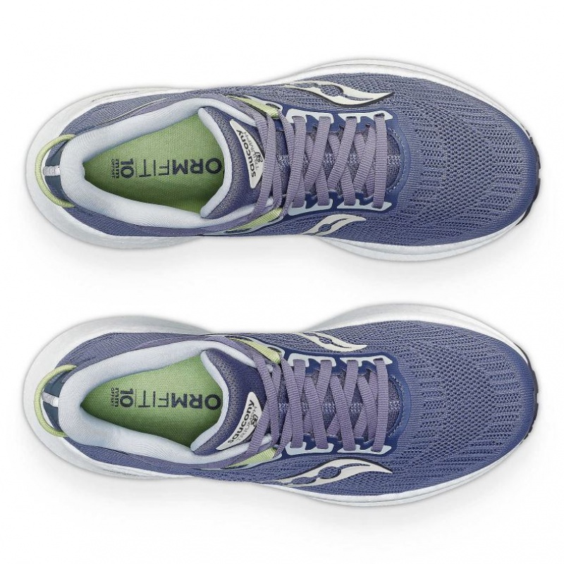 Saucony Triumph 21 Women's Running Shoes Blue | CANADA AECKSFW