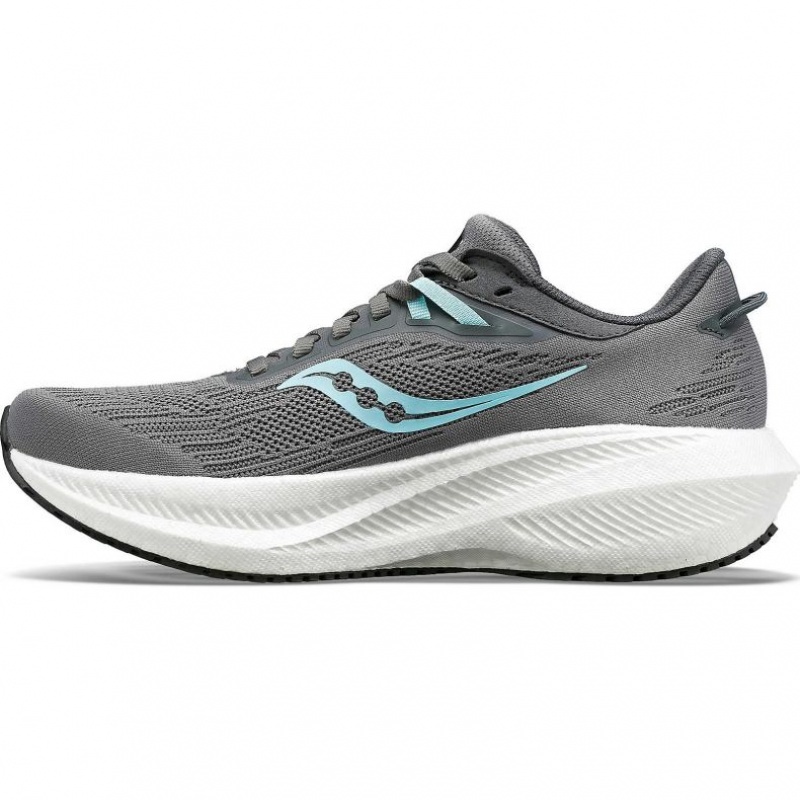 Saucony Triumph 21 Women's Running Shoes Grey | CANADA AUSOKME