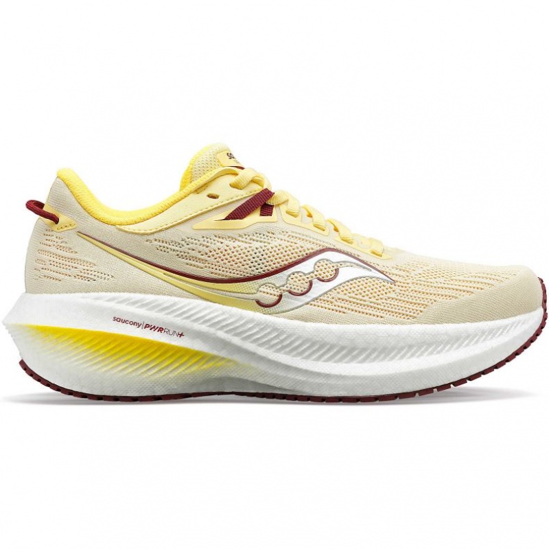 Saucony Triumph 21 Women\'s Running Shoes Yellow | CANADA VNLZUEH