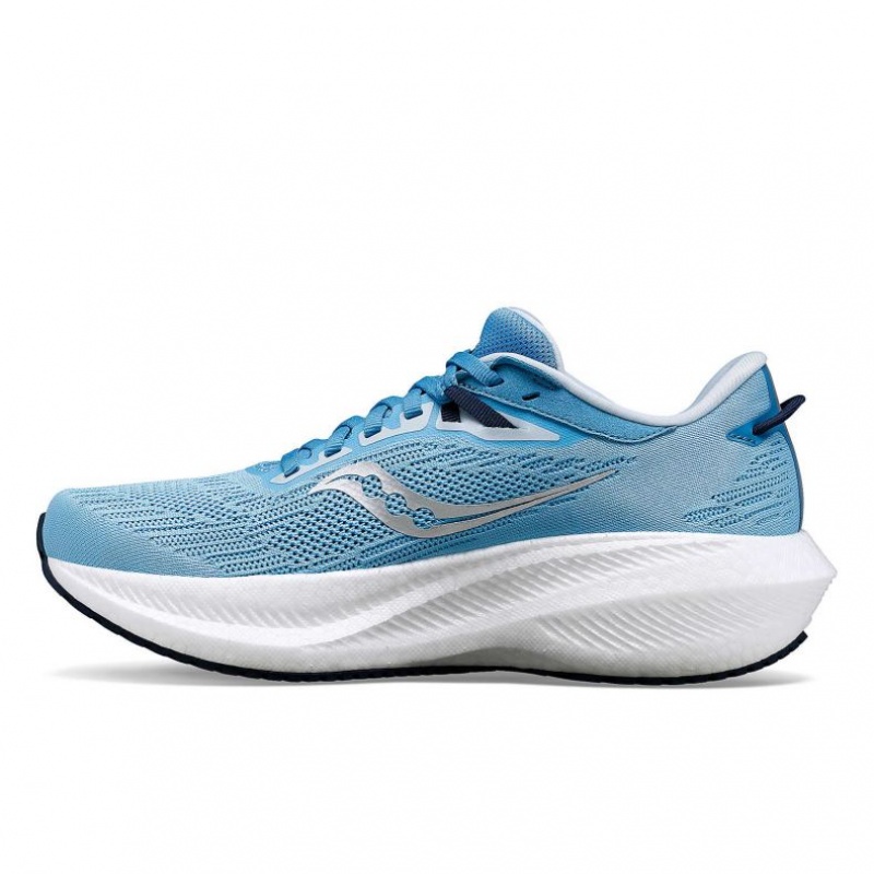 Saucony Triumph 21 Women's Running Shoes Blue | CANADA YOJEIQS