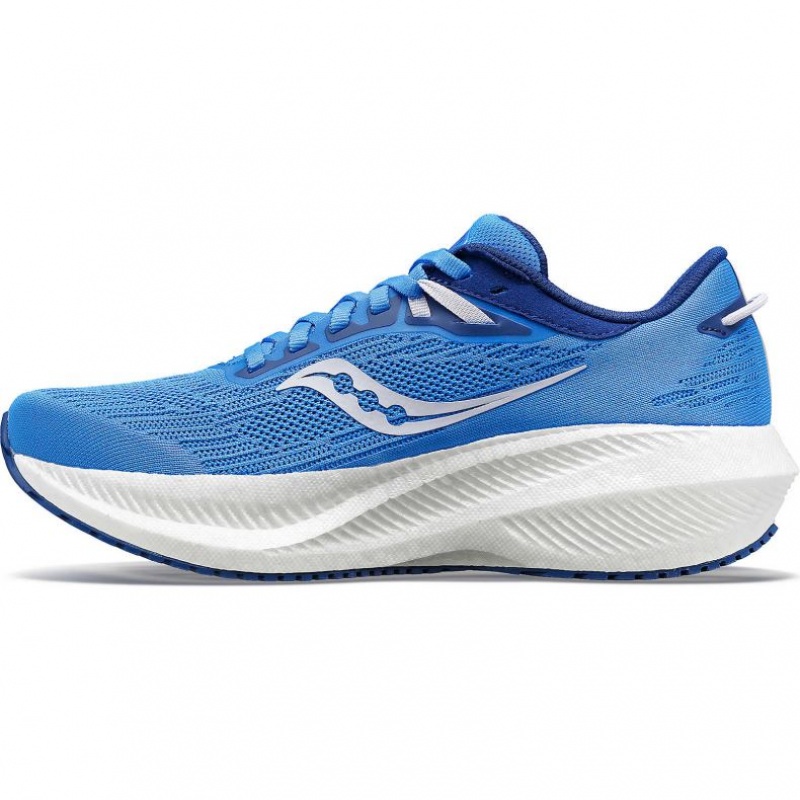 Saucony Triumph 21 Women's Running Shoes Blue | CANADA XLTDBYG