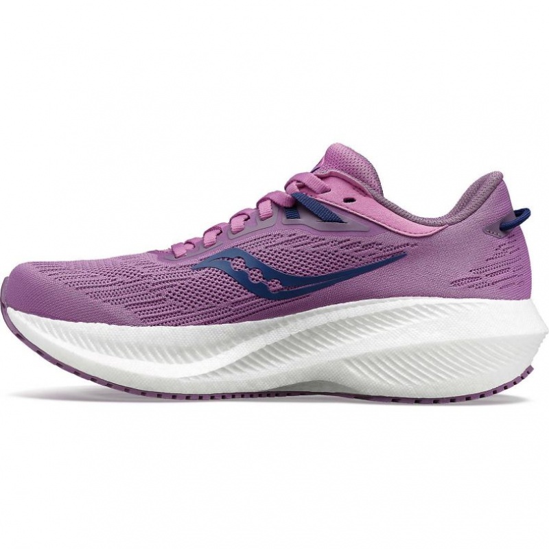 Saucony Triumph 21 Women's Running Shoes Purple | CANADA XEWZHTA