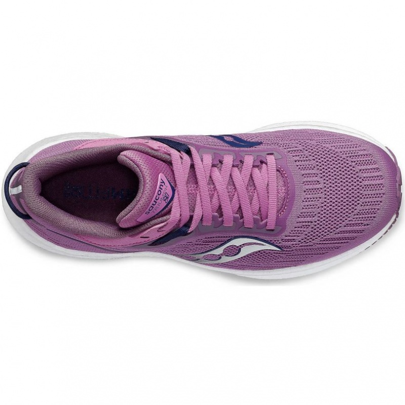 Saucony Triumph 21 Women's Running Shoes Purple | CANADA XEWZHTA