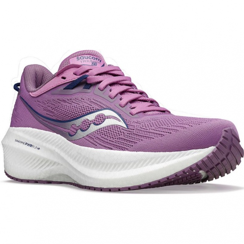 Saucony Triumph 21 Women's Running Shoes Purple | CANADA XEWZHTA