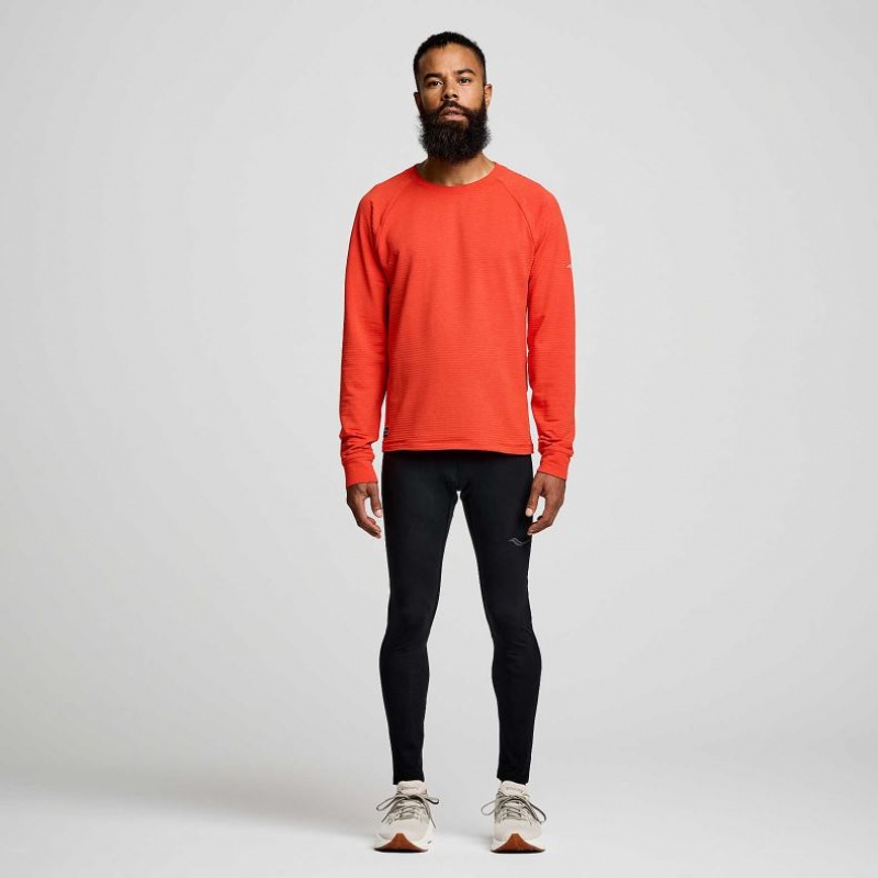 Saucony Triumph 3D Crew Men's Sweatshirt Orange | CANADA APMGZID