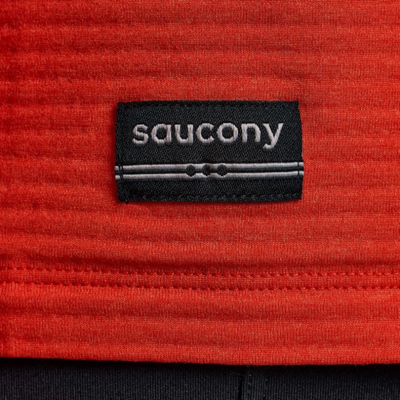 Saucony Triumph 3D Crew Men's Sweatshirt Orange | CANADA APMGZID