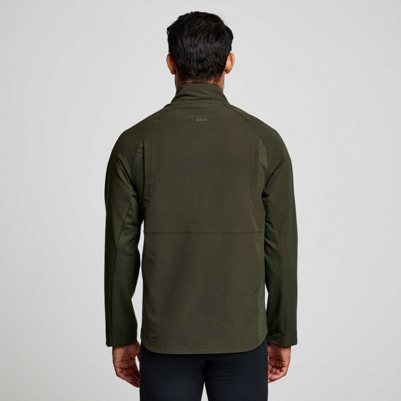 Saucony Triumph Men's Jacket Olive | CANADA ACHUXIT