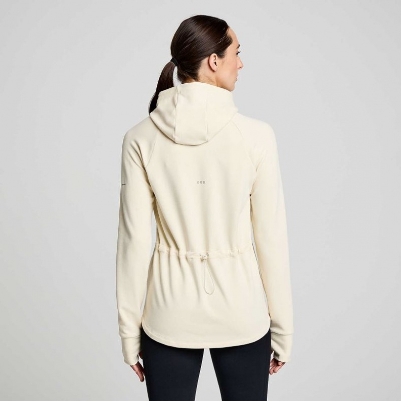 Saucony Triumph Tunic Women's Hoodie Beige | CANADA XLIRFUQ