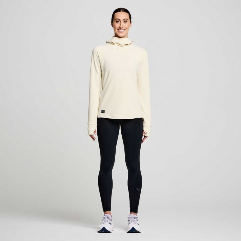 Saucony Triumph Tunic Women's Hoodie Beige | CANADA XLIRFUQ