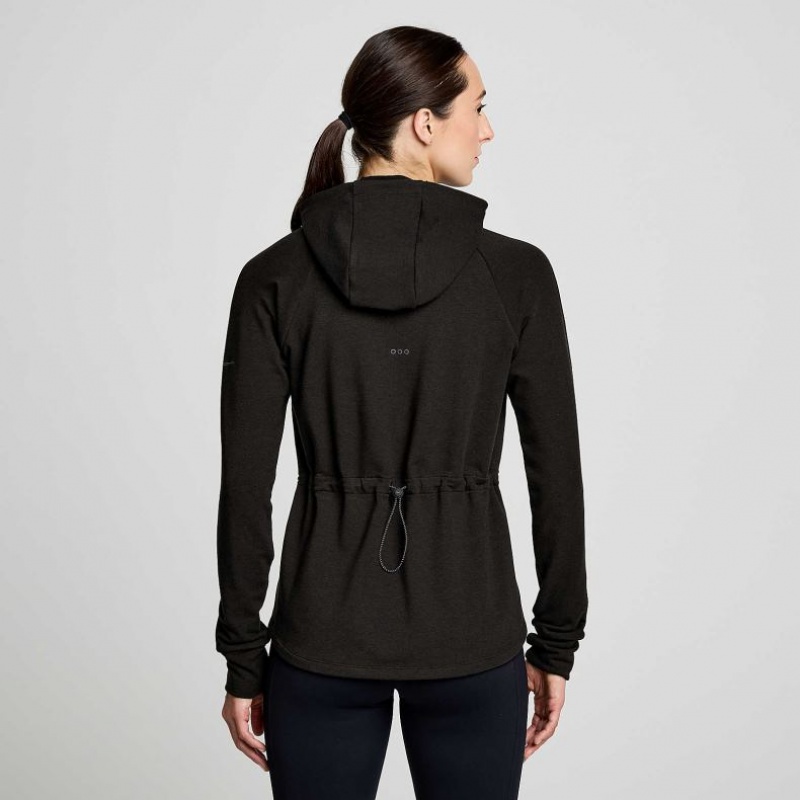 Saucony Triumph Tunic Women's Hoodie Black | CANADA NERZBWL