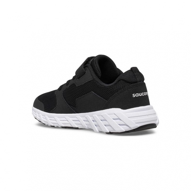 Saucony Wind 2.0 A/C Big Kids' Sneakers Black | CANADA IYKJATD