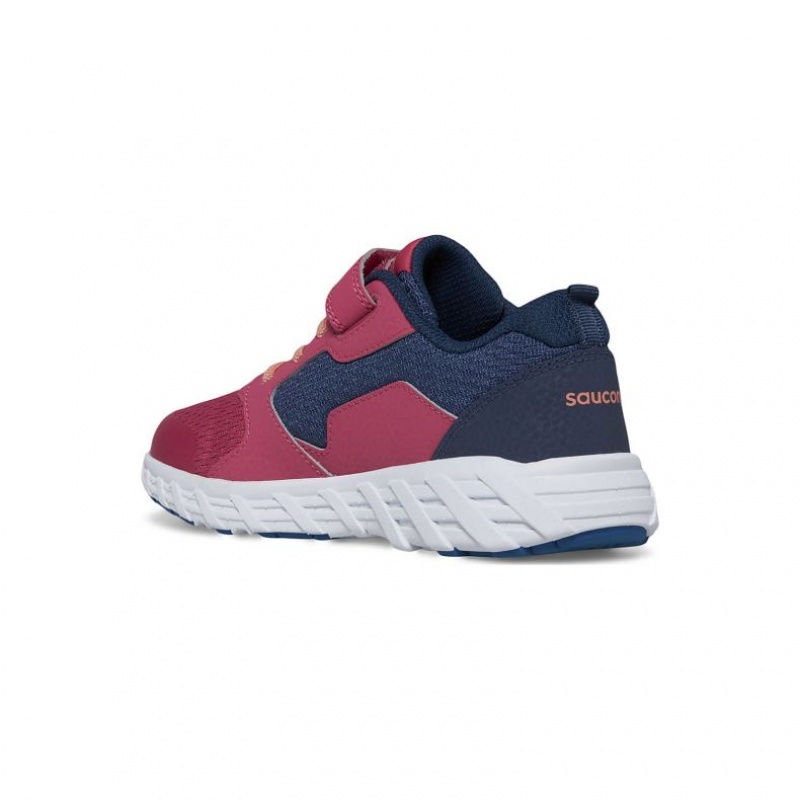 Saucony Wind 2.0 A/C Big Kids' Sneakers Navy / Red | CANADA UMVFKJR