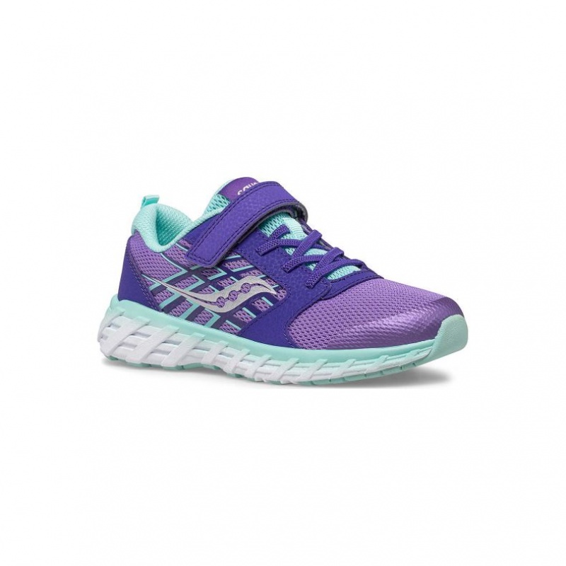 Saucony Wind 2.0 A/C Big Kids' Sneakers Purple | CANADA QTYXVAU