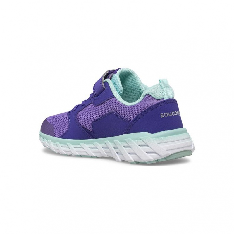 Saucony Wind 2.0 A/C Big Kids' Sneakers Purple | CANADA QTYXVAU