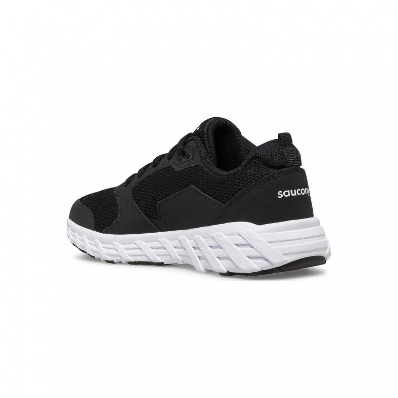 Saucony Wind 2.0 Lace Big Kids' Sneakers Black | CANADA GKNQFDL