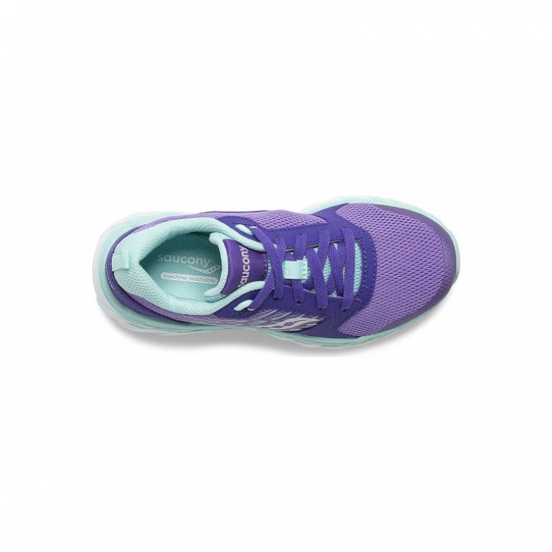 Saucony Wind 2.0 Lace Big Kids' Sneakers Purple | CANADA FNUZGHX