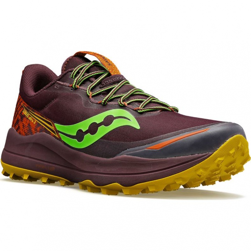 Saucony Xodus Ultra 2 Men's Trail Running Shoes Burgundy | CANADA UJPKYCD